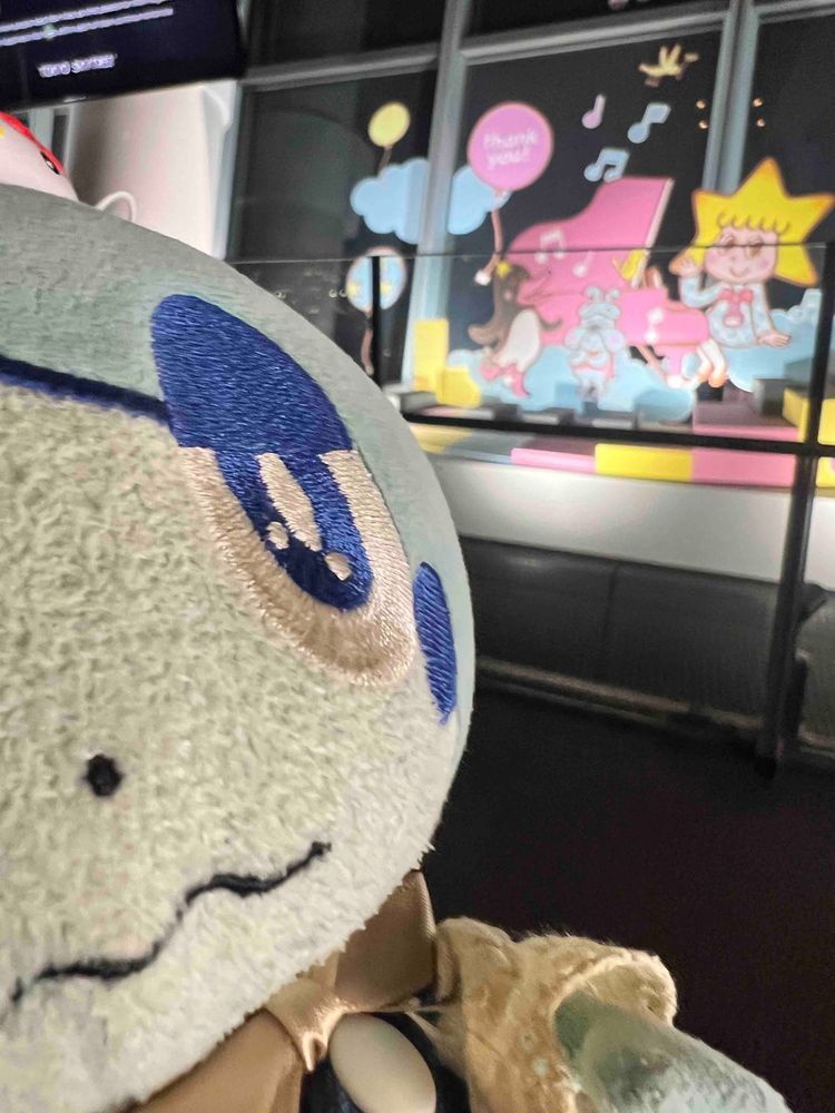 まえにあおいちゃんがつくってくれたじしゃくふっくのかばーめしょ！
……きづいためしょか？めしょのかたちめしょ！！！かわいいめしょでしょ！
にまいめはみくらべようーめしょ！👀