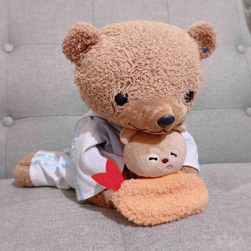ʕ•ᴥ•ʔ「さっきもらったエビフライに、ティムいれてみた♪」