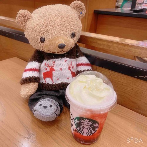 ʕ•ᴥ•ʔ「かなちゃんがおしごと、1かげつがんばったごほうびに、スタバのいちごのむっていってたからついていったよ🍓
かにくごろごろでおいしい〜！」