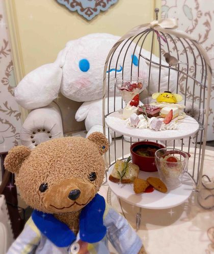 ʕ•ᴥ•ʔ「サンリオカフェで、アフタヌーンティーしてきたの♡」