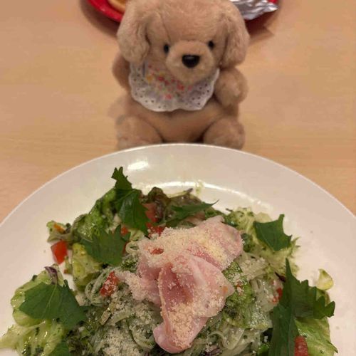 稲庭うどんのジェノベーゼ、美味かったな