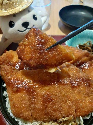 ふくしまで　【そーすかつどん】たべたの（にく2まい🎉）