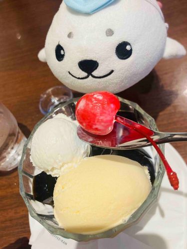 まず🍒さくらんぼ🍨たべよっと
（ざらお　げんきだよ🦭）