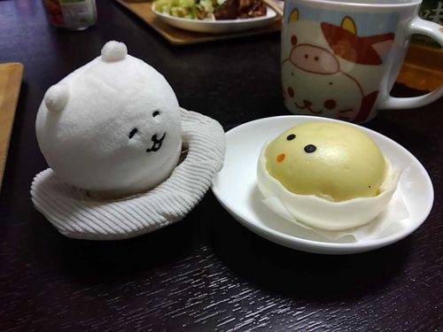 こんにちは、おそろいだね、あはは