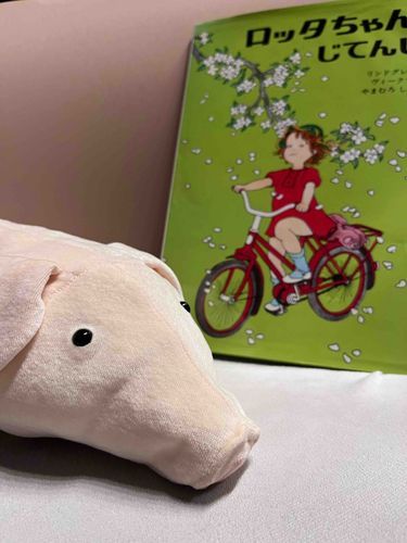 躁鬱で読書があまりできなくなったので絵本でリハビリ。ロッタちゃんのバムセボロボロで笑ってしまった😂うちのバミーも年代物なので洗う時はヒヤヒヤする😇