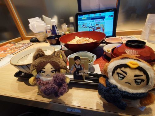🦉梟谷のチューニング飯です
🦊なんで稲荷崎じゃないの！！
🦉次じゃない？
🦊🍊ちゃん少食だけど稲荷崎のも食べてくれる…よね？
