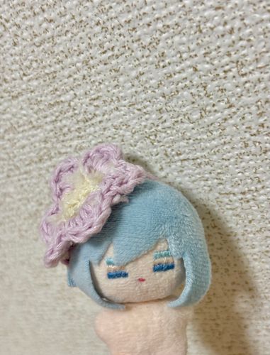 お花のカチューシャも編んでくれたんやね、どっちのが好きかなぁ