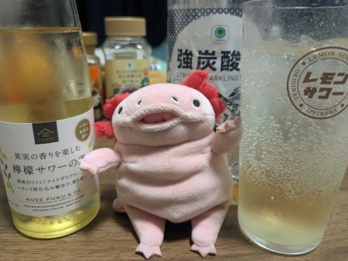 レモンサワー飲むにょ