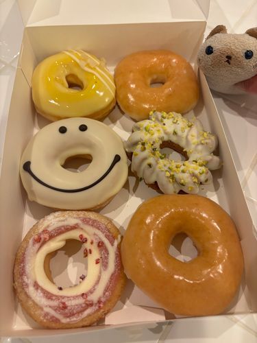 ドーナツをいただきましたよ(=^x^=)
たくさん食べましゅ！