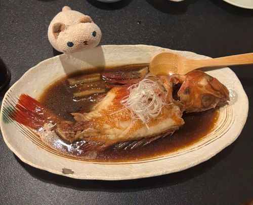 ニヤアよりも大きなお魚でしゅ(=^x^=)
負けずに食べましたよ！