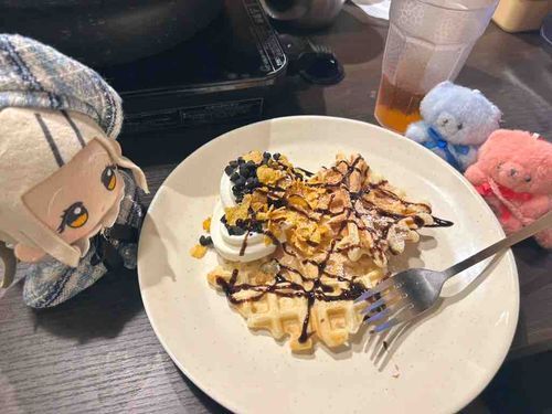 しゃぶしゃぶで、わっふるつくれるの、おもしろかった。