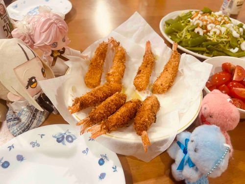 あげたての、えびふらい。さくさく。