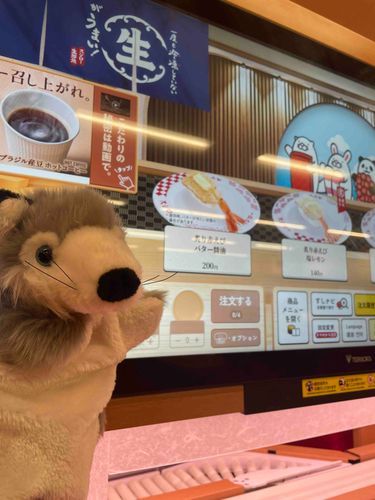 大きい画面のスシローは最先端が詰まっててかっこいい🐺