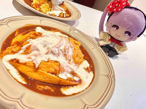 「ちょっと高級な卵のオムライス。食べ比べてみたけど全然違って驚いたよ。卵ってすごいね」