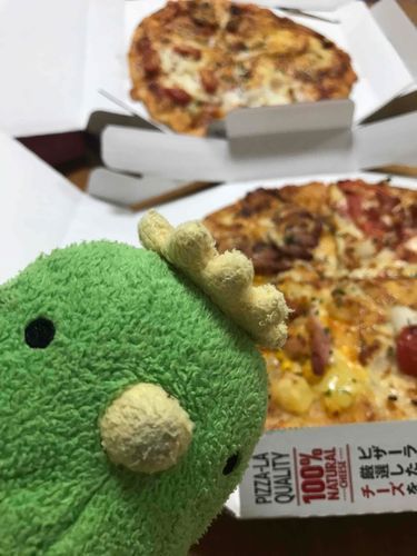 ドミノピザ僕食べたの！！でも飼い主さんに3個しか食べちゃダメっ！って言われたから嫌で泣いちゃったたんだ！！おいちかったよ！





