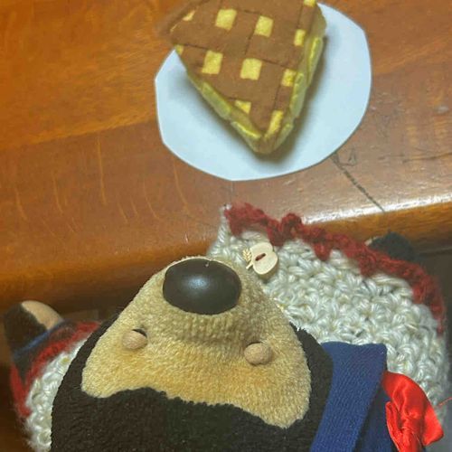 サンタさんにアップルパイたのんだよーʕ  ´ᴥ` ʔ🍎