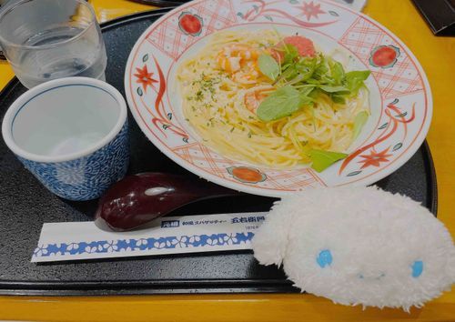 今日のお昼は海老とサーモン明太子のクリームパスタ☺️
美味しかったよ✨