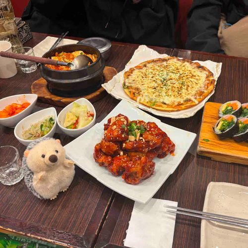 韓国料理！お腹ぱんぱん
ぽちゃ増し増し🦔