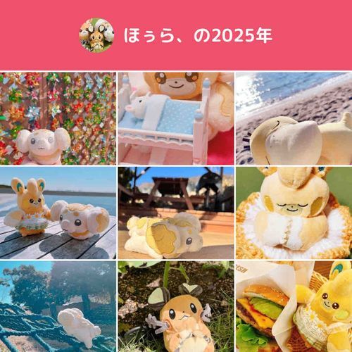 新しい家族が増えたり、お洋服作ったり、今年もたくさんお出かけしたね！来年もいっぱい遊ぶぞ〜！