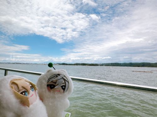 6月の仙台旅行で遊覧船に乗って松島を見た時の写真だよ、せっかくの綺麗な景色だったけど隣にいた來人がうるさかったね