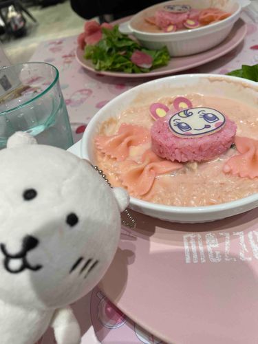 この前とってもかわいいカフェに行ったよ！ドリアおいしかったの！
ぬしがちっちゃい頃お世話になったうさぎさんらしいよ！かわいいね🐰