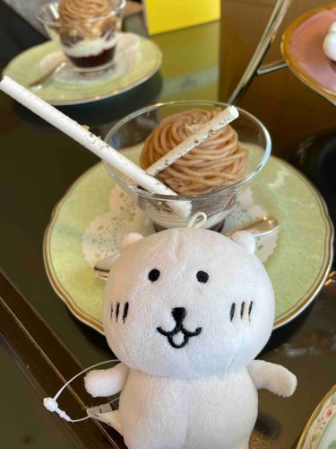 モンブランアイス美味しかったの！🌰🧁
秋はおいしいものいっぱいで幸せだ〜😚