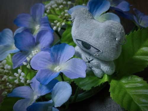 フェイクグリーン紫陽花