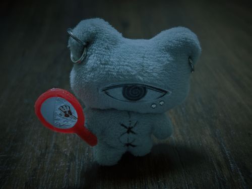 ホラーな手鏡