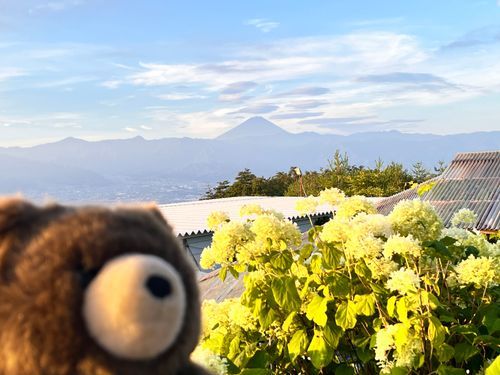 ほったらかし温泉で露天風呂に入りながら日の出🌅♨️をみるミッション成功✨🧸