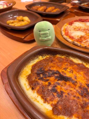 くちぱっち と 一緒に サイゼリヤ で 豪遊 しちゃった
どれも 激うま だった ね