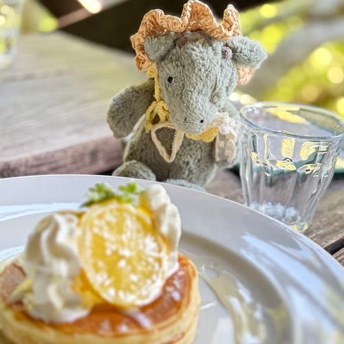 おいしいもの いっぱいたべて だいまんぞく✨
れもん すっぱい🍋
