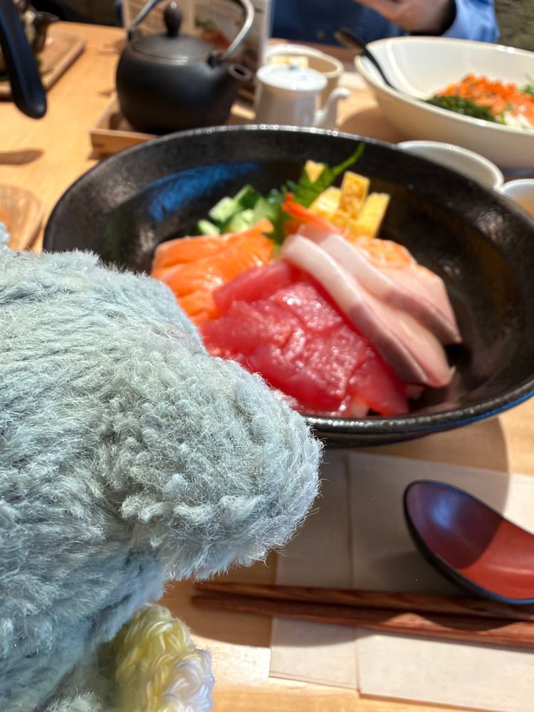 かいせんどんを たべたよ🐟
うーは ぶりがすき。