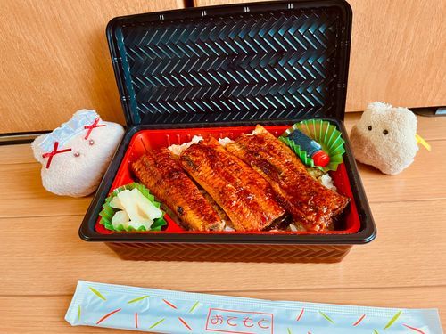 昨日はうなぎを食べたよ！