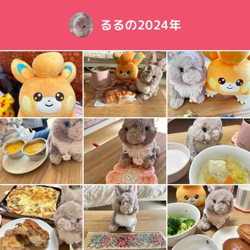ちょっとおそくなったけれど、るるたちの2024年🌷