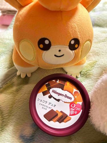 ふかふかのおふとんでたべるハーゲンダッツが、いちばんおいしい…