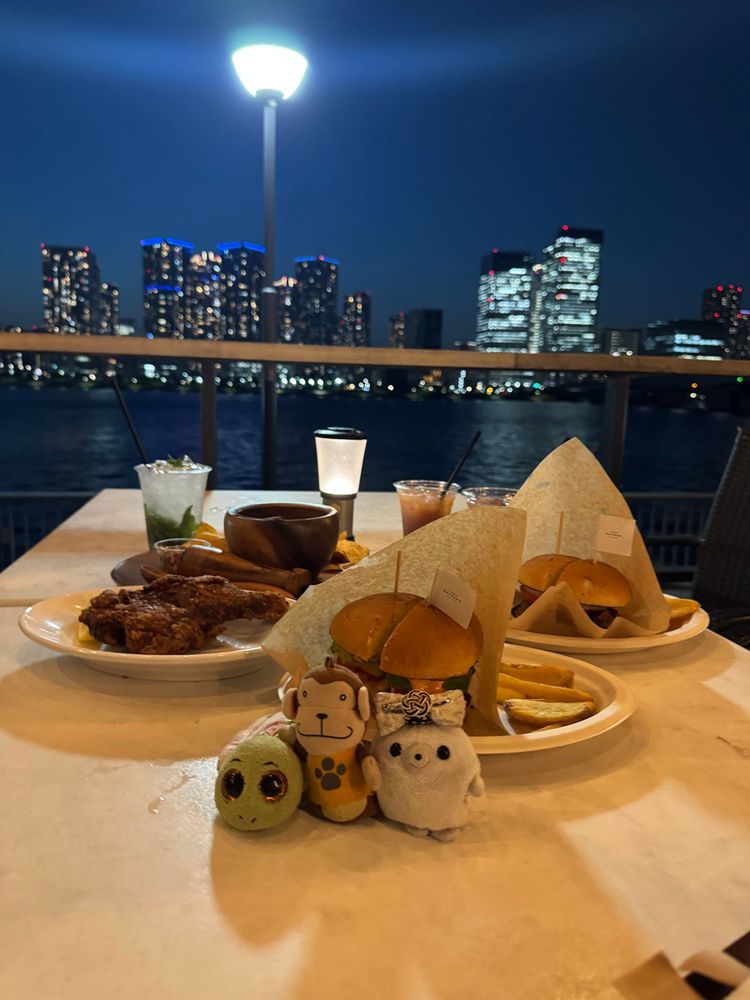 豊洲の夜景を見に行ってきたよ😙