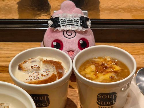 スープとスープとププリンのセット