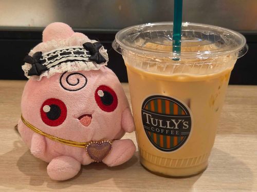 ププちゃんと タリーズ(トールサイズ)は おんなじたかさだよ🎶