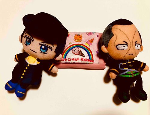 ｼﾞｮｰｽｹくんと相棒のｵｸﾔｽﾀﾞｾﾞｪ‼️
これはママの大好きな相互さんがくれた🌈🍦のノベルティエコバッグﾀﾞｾﾞｪ‼️かわいいだろ🩷