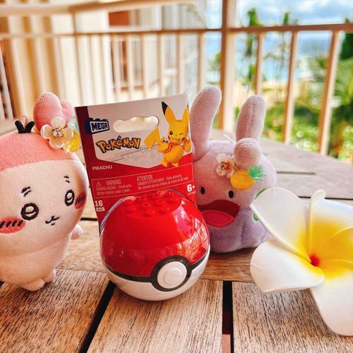 ハワイでもポケモン見つけてはよろこんでたパシ！これは手がカニみたいなピカチュウパシ🦀