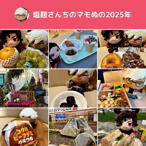 2025もいっぱい美味しいもの食べて遊んでたんだって！