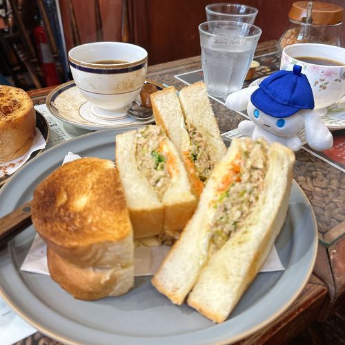 だいすき喫茶店のおいしーいツナサンド🥪