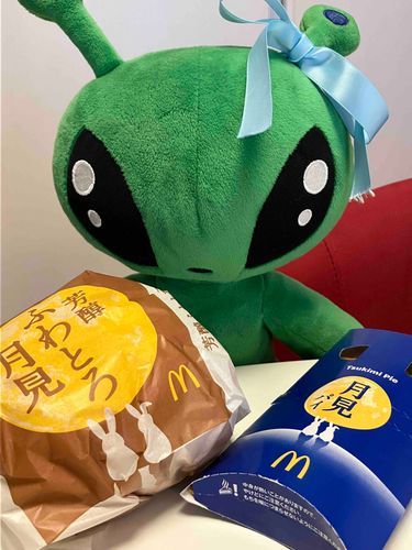 今日のお昼ごはーん！
今年も食べるよ〜！マクドナルドの月見🌕