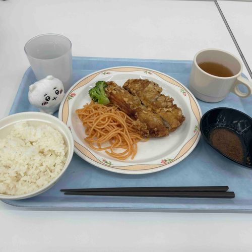 唐揚げランチだよー！