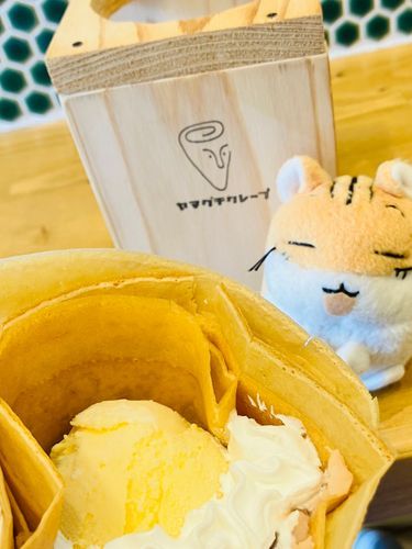 おっきな くれーぷ たべたよ🌸