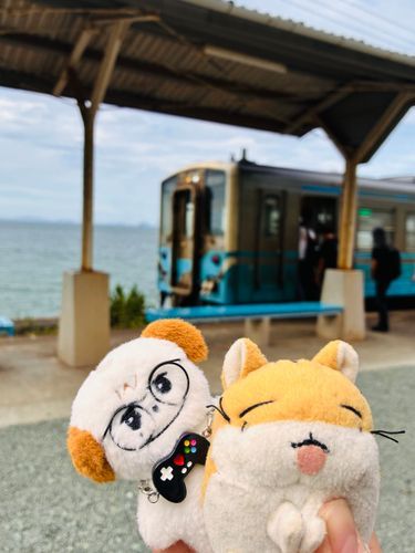 うみのちかくの えきにいったよ〜🚃𓈒𓂂𓏸🌊