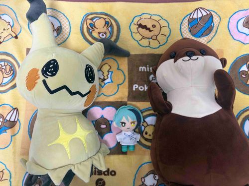 ミミッキュさんが仲間入りです。
稚魚さんがクレーンゲームで救出してきました。
