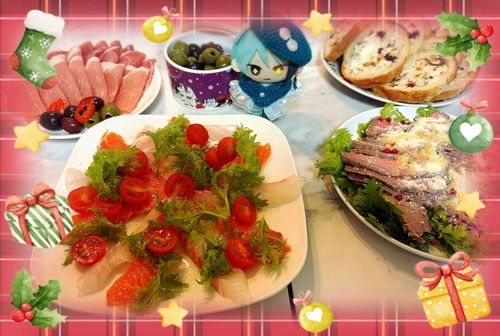 メリークリスマス！
クリスマスはごちそうを食べる日ですね♡