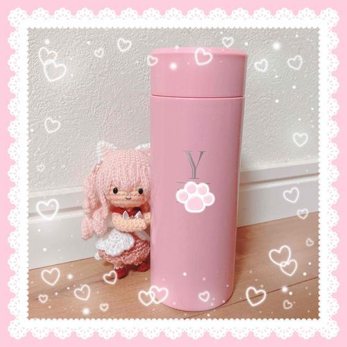 可愛い水筒、新しく買ったのにゃあˆ⸝⸝> ·̫ <⸝⸝ˆ