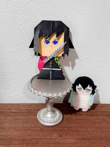 綿柱は紙柱とお友達になりました